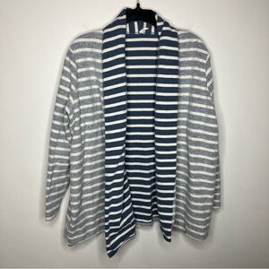 Pinkblush striped cardigan size large‎